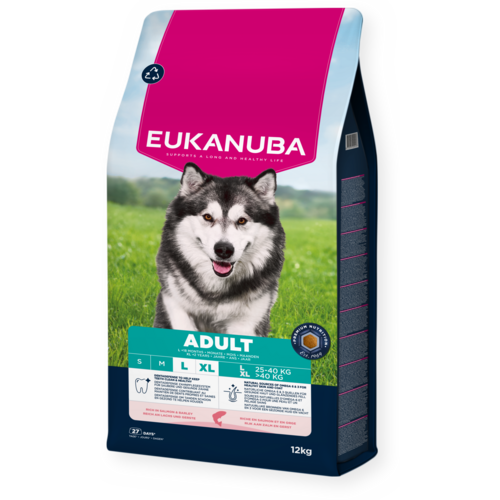 Adulto Raza grande Salmón y cebada