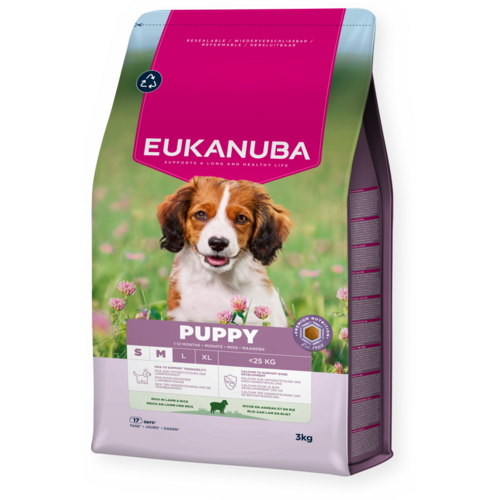 Cachorro Raza pequeña y mediana Cordero y arroz