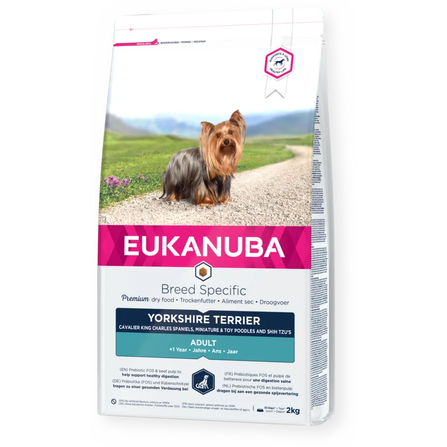 EUKANUBA dry dog food (kibble) for adult Yorkshire Terriers