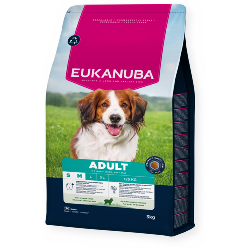 Adulto Raza pequeña y mediana Cordero y arroz