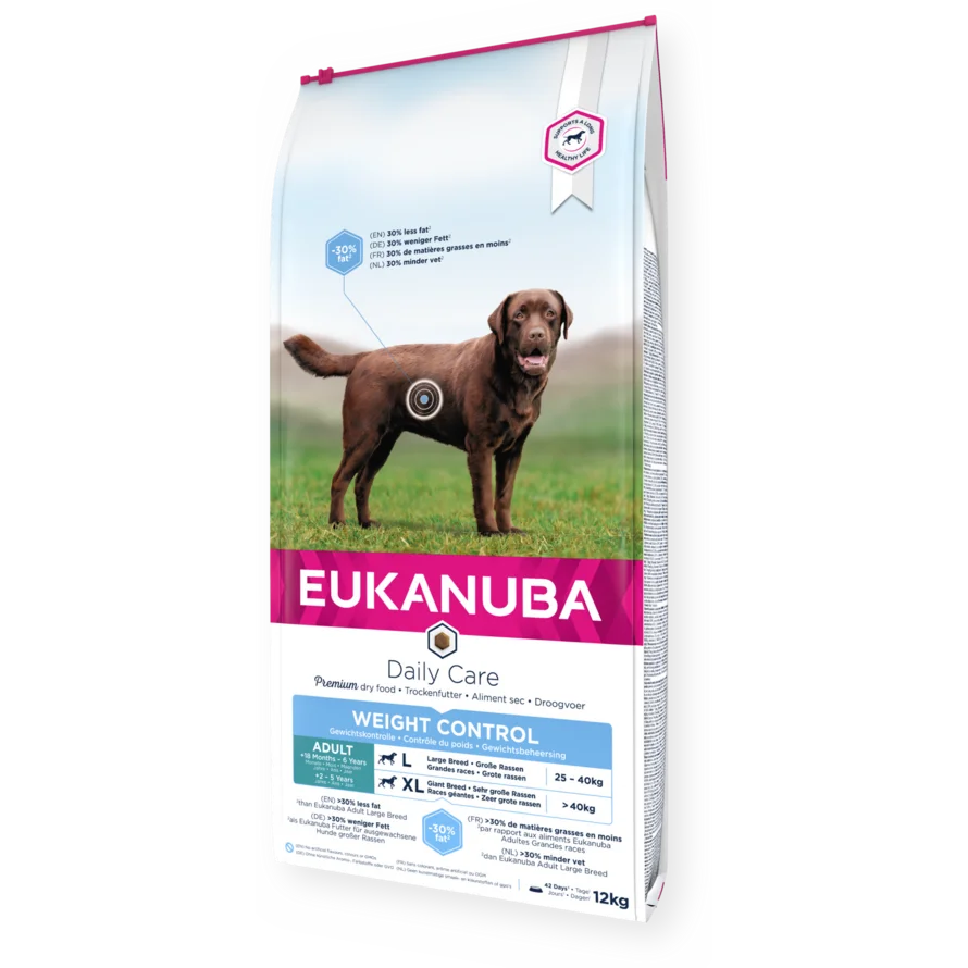 Eukanuba Daily Care dry dog food (kibble) for adult large breed dogs weight control