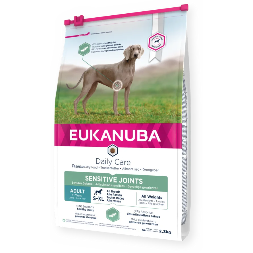 Eukanuba Daily Care dry dog food (kibble) for adult dogs with sensitive joints